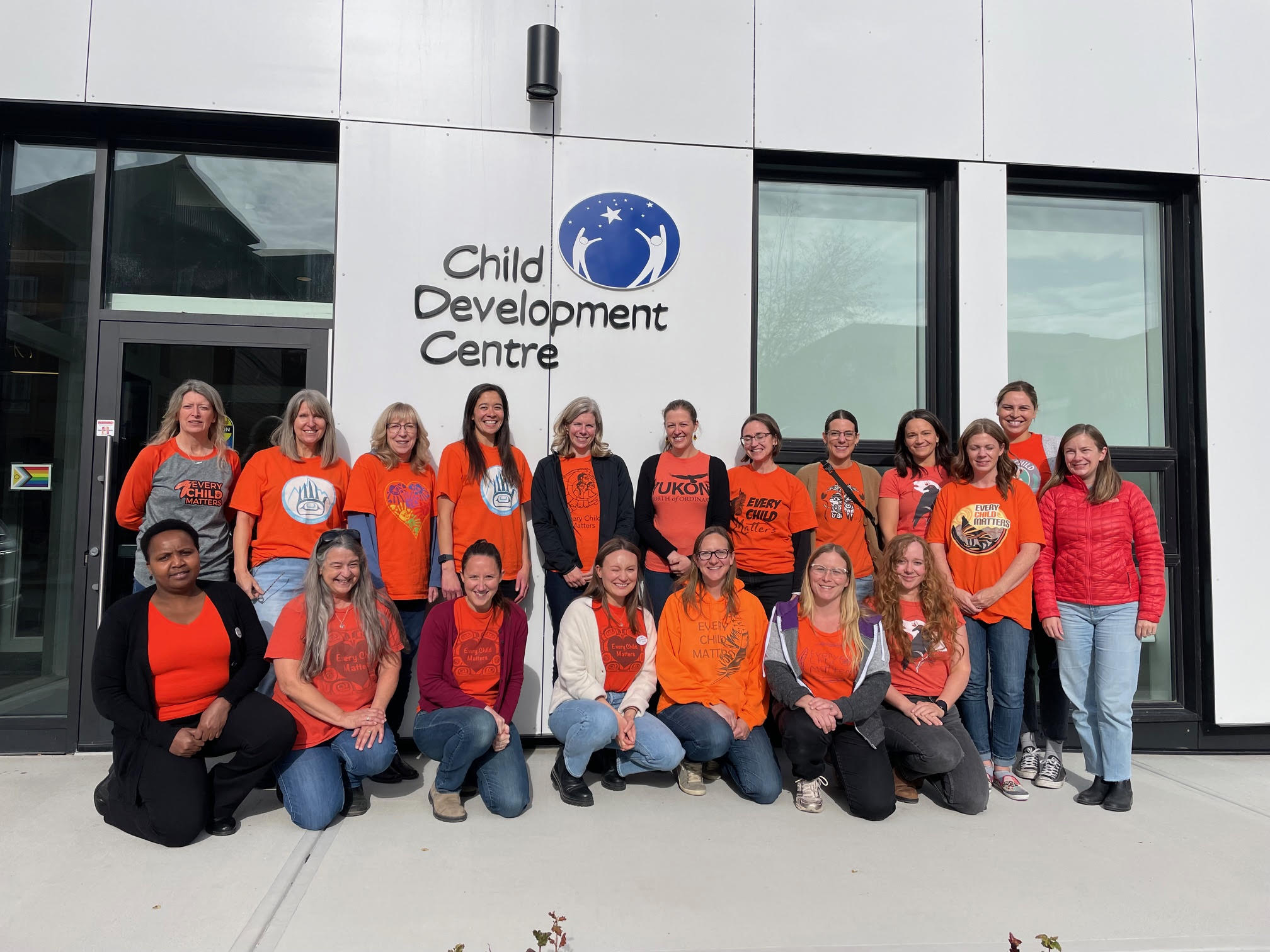 Staff wearing orange for National Day for Truth and Reconciliation