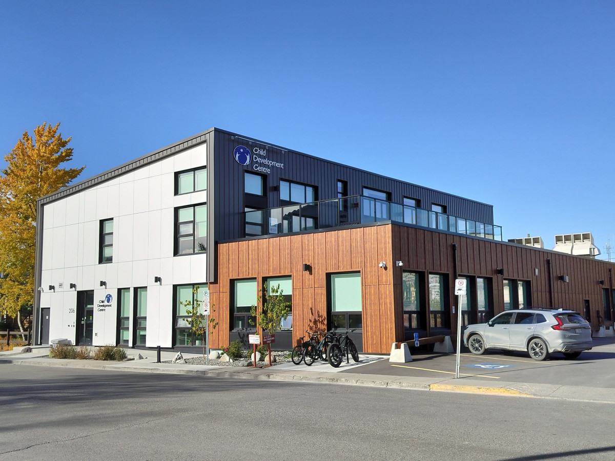 A photo of the CDC building in downtown Whitehorse.